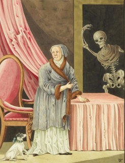 Der Tod kommt zum alten Weib