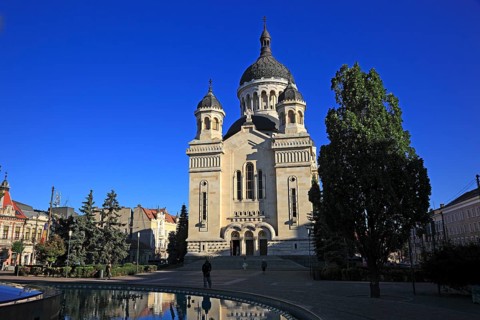 Orthodox Cathedral at the Piata Avram Iancu in Cluj