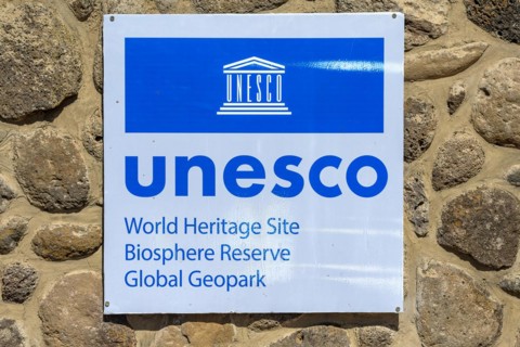 Board at the entrance