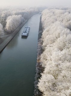 Aerial view Rhine-Herne Canal