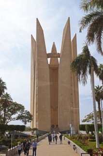 Monument to the Egyptian-Russian Friendship at the west end of the High Dam of Aswan