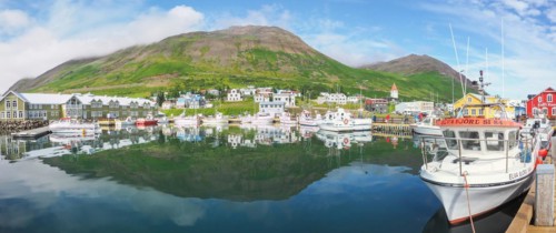 Village view with harbour
