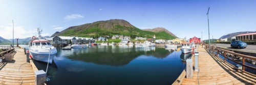 Village view with harbour