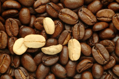 Roasted coffee beans