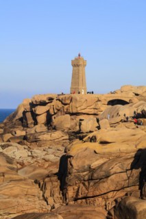 Rocky coast around the Phare de Mean Ruz lighthouse