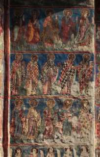 Frescoes on the exterior wall