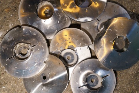 Aluminum elements from electric motors