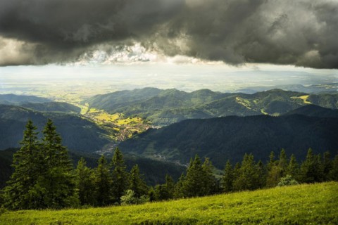 Landscape with mountains