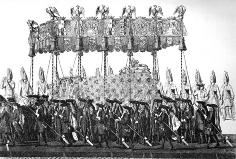From the funeral of Frederick William I