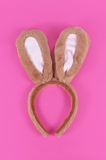 Cute costume easter bunny ears headband on pink background