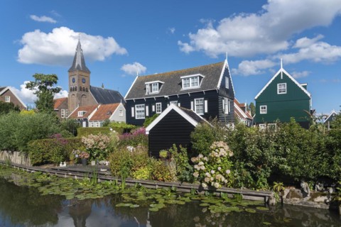 Characteristic village scene at Westerstraat