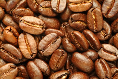 Roasted coffee beans