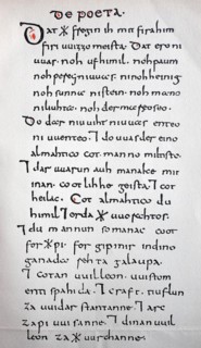 Manuscript of the Wessobrunn Prayer