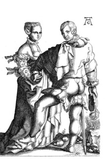 From the copper engraving series of the wedding dancers
