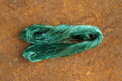 Green metal copper wire scrap materials recycling of waste from manual wire tearing