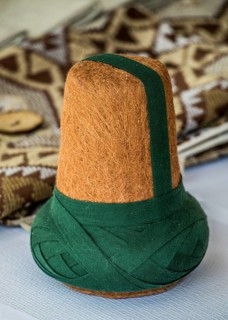 Ottoman fashion turban for sufi dervish man
