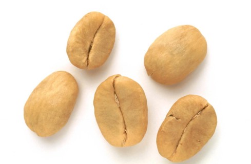 Unroasted coffee beans