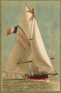 Picture series sailing ships under German flag