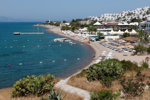 View of beach near Akyarlar