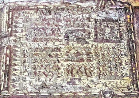 Military camp in the 16th century