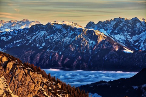 Sunset from Wendelstein