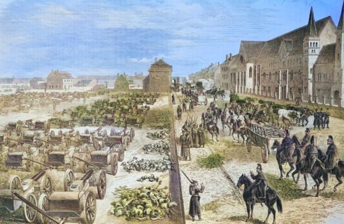 Park of captured French guns in Sedan