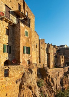 Old houses in old town of Pitigliano