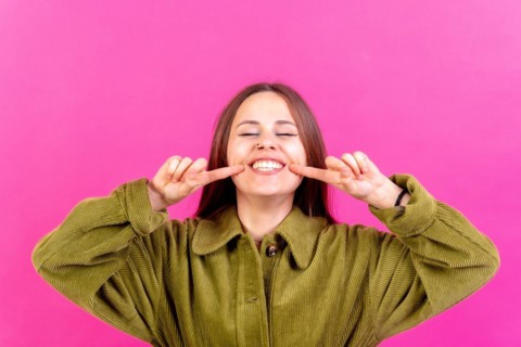 Close up portrait of young woman
