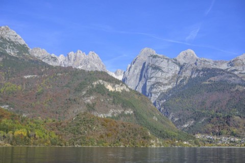 View to mountains of the Brenta Group