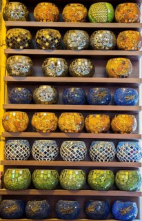 Colorful Ottoman style Mosaic lamps