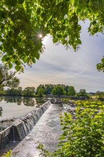 The Siegburg Weir in the River Sieg