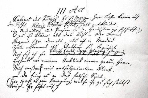 Beginning of the third act of Don Carlos