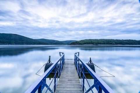 Footbridge at the Rursee