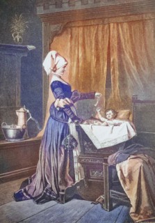 Child in the cradle
