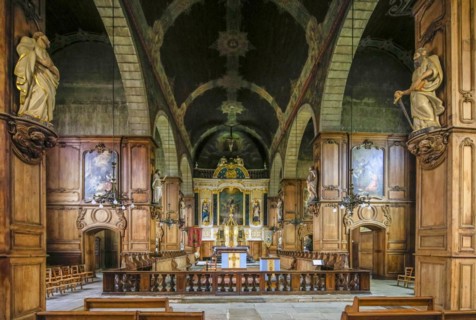 Interior Gothic Church Eglise Saint-Sulpice