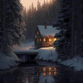 Illustration for postcard Christmas card