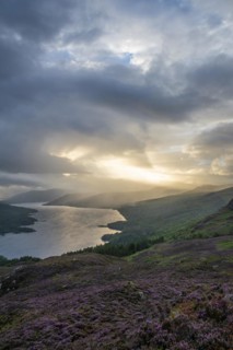 View over Loch Katrine from Ben Aan