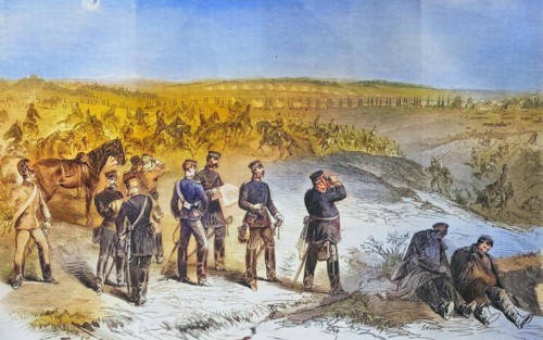 Saxons attacking near St. Marie aux Chenes on August 18th