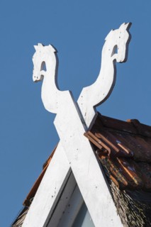 Half-timbered gable at Duemmer