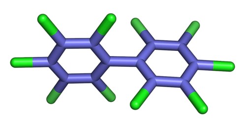 Decachlorobiphenyl is a PCB which was found to be an industrial pollutant