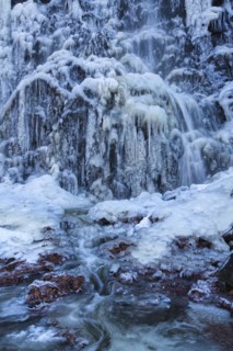 Icy Radau waterfall