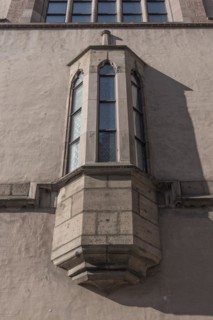 Oldest oriel around 1332 on the east side of Wolffs town hall