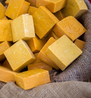 Collection of bars of fragrant hand made organic soap