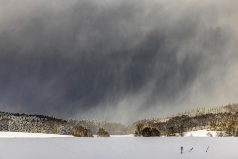 Winter landscape in the Swabian Alb
