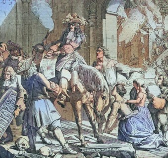 The French plundering Speyer Cathedral