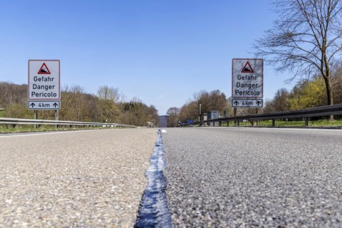 Drackenstein slope on the A8 motorway. For reasons of topography