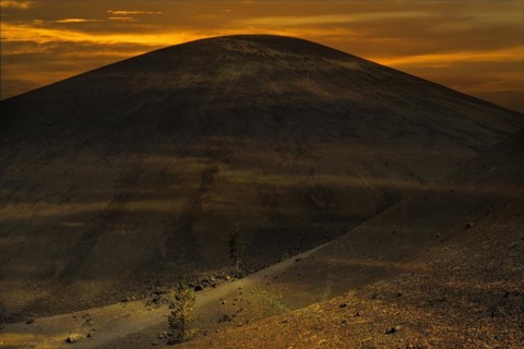 Sunset at Cinder Cone in Lassen Volcanic National Park