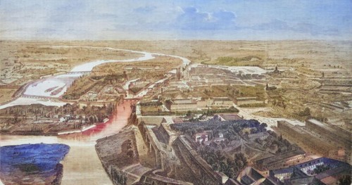 View of the fortress of Metz