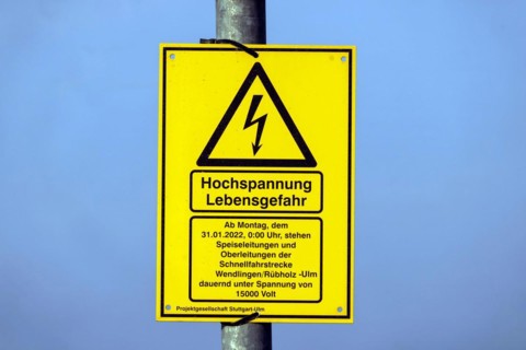 High voltage danger to life