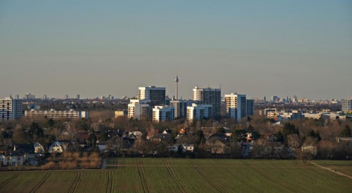 View of Berlin from the Grossziethen landfill site